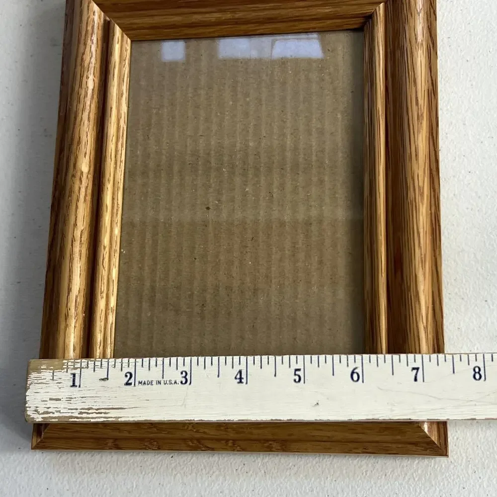 Vintage Wood Grain Picture Frame Fits 5x7 Photos